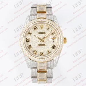 TW Rolex Day-Date model with a 41mm case diameter. The actual case size is exactly 41mm.